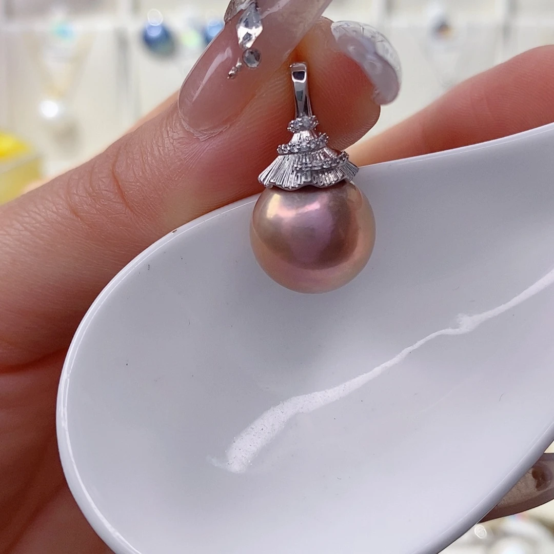 淡水珍珠未镶嵌吊坠(赠链)