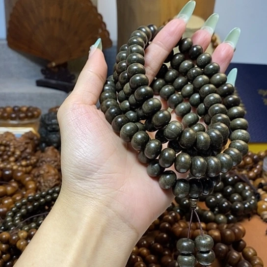 老山檀香阴沉9-12算盘珠108颗