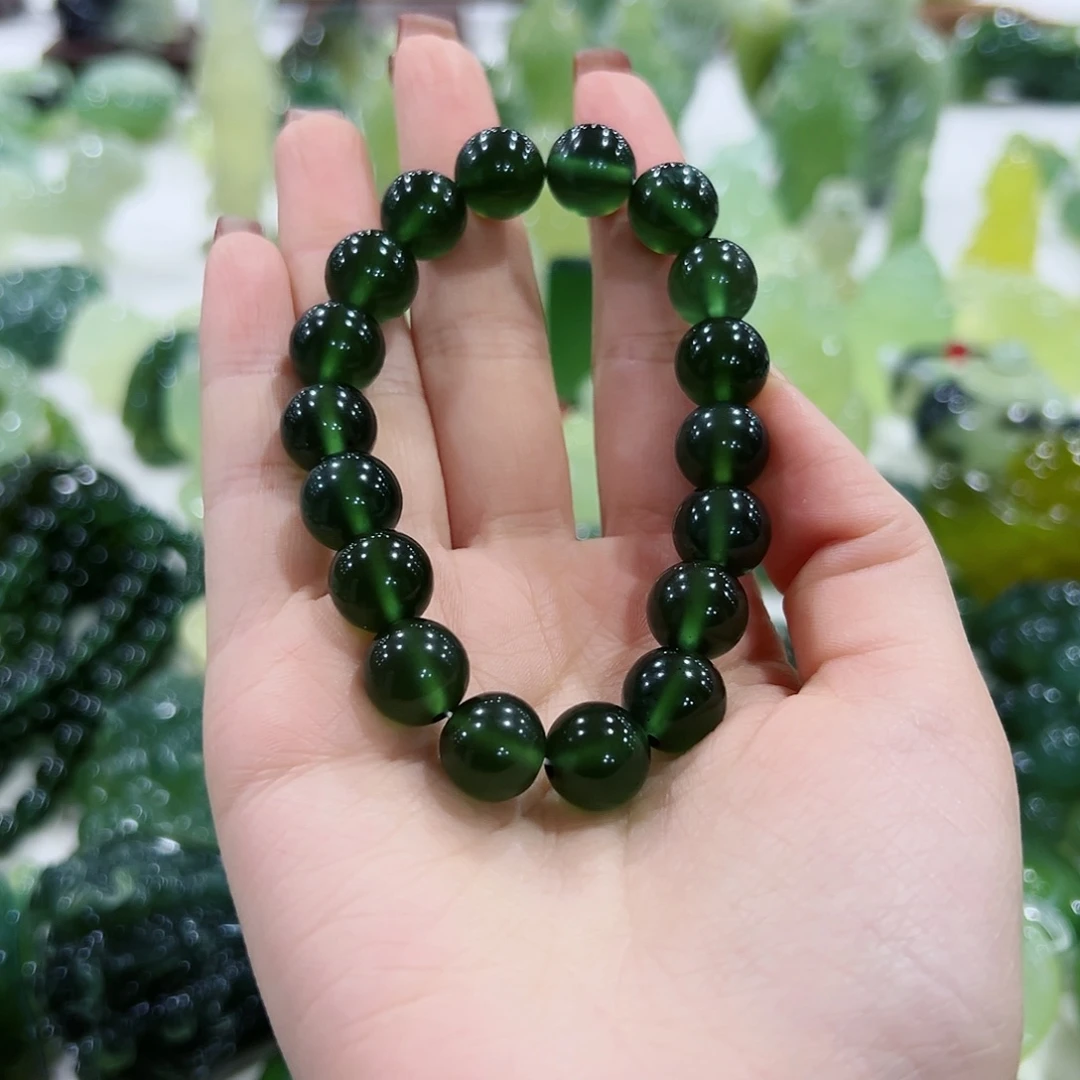 【***】蛇纹石玉未镶嵌手串