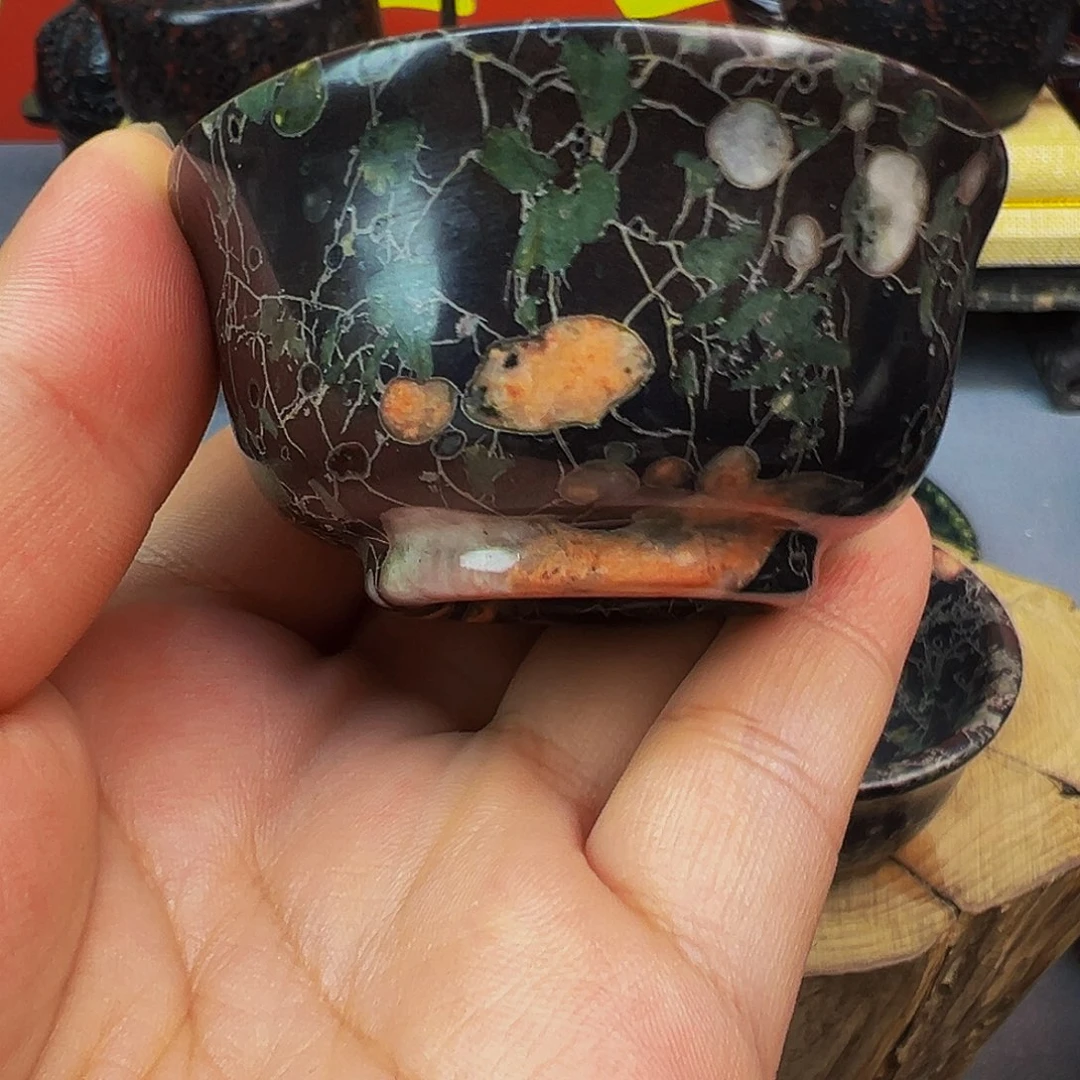 梅花玉品茗杯茶周边微瑕