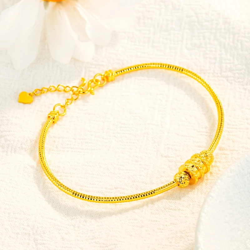 足银手镯 999小蛮腰手镯古法冷压流线型时尚轻奢百搭银饰女款