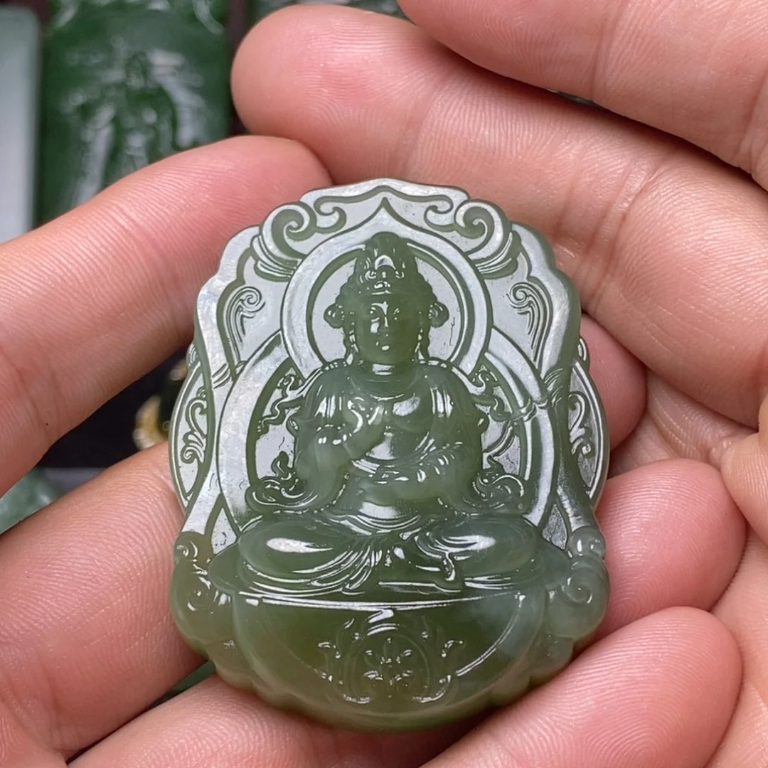 未镶嵌和田玉（碧玉）挂件