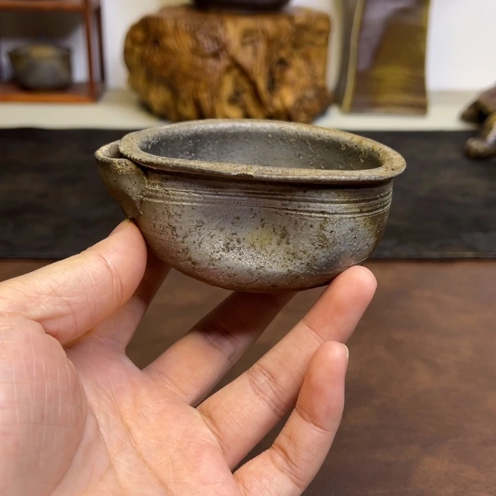 备前烧作品田中陶山，微瑕