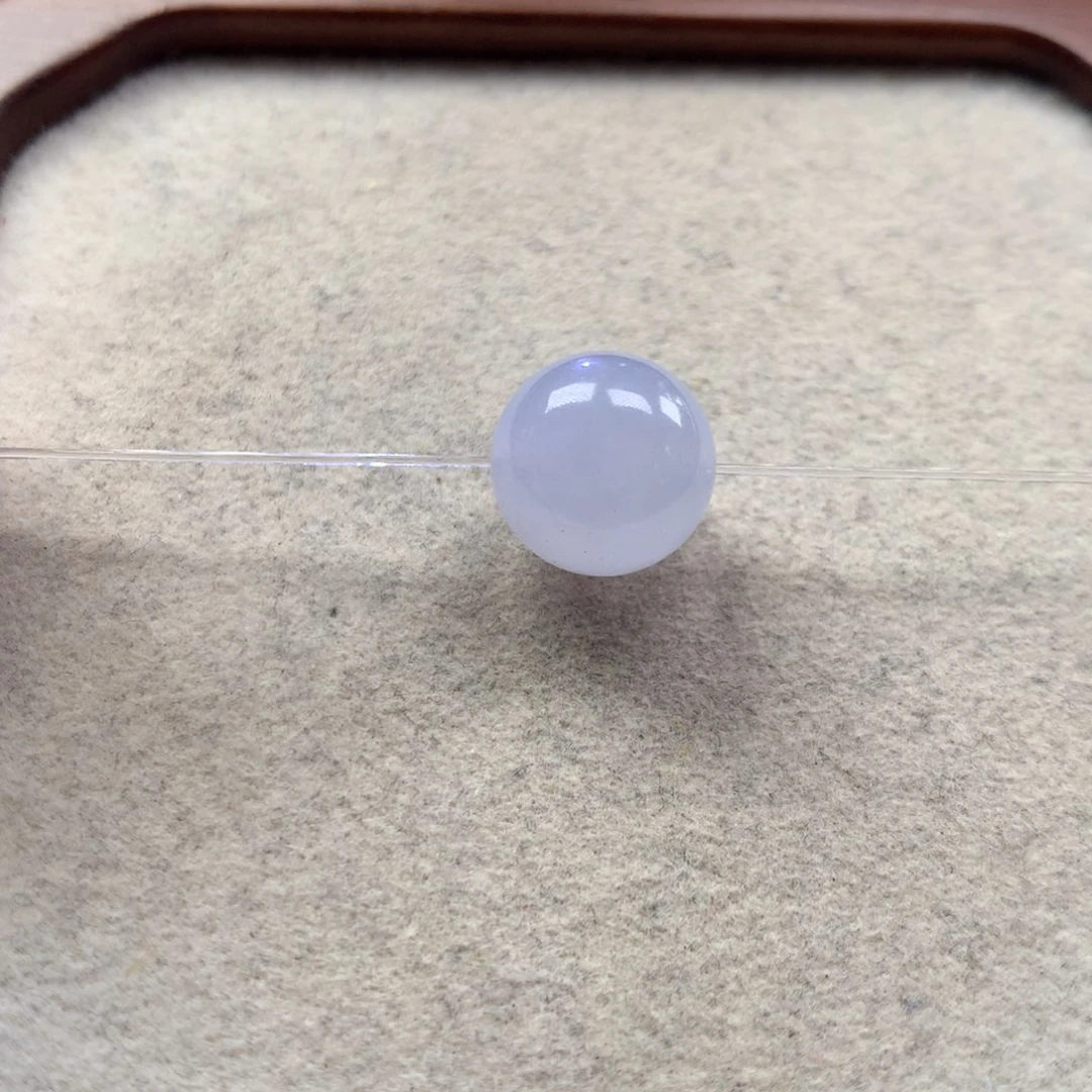 翡翠未镶嵌手链12mm紫珠