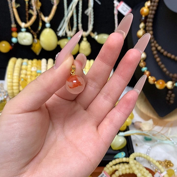 手链蜜蜡未镶嵌吊坠项链