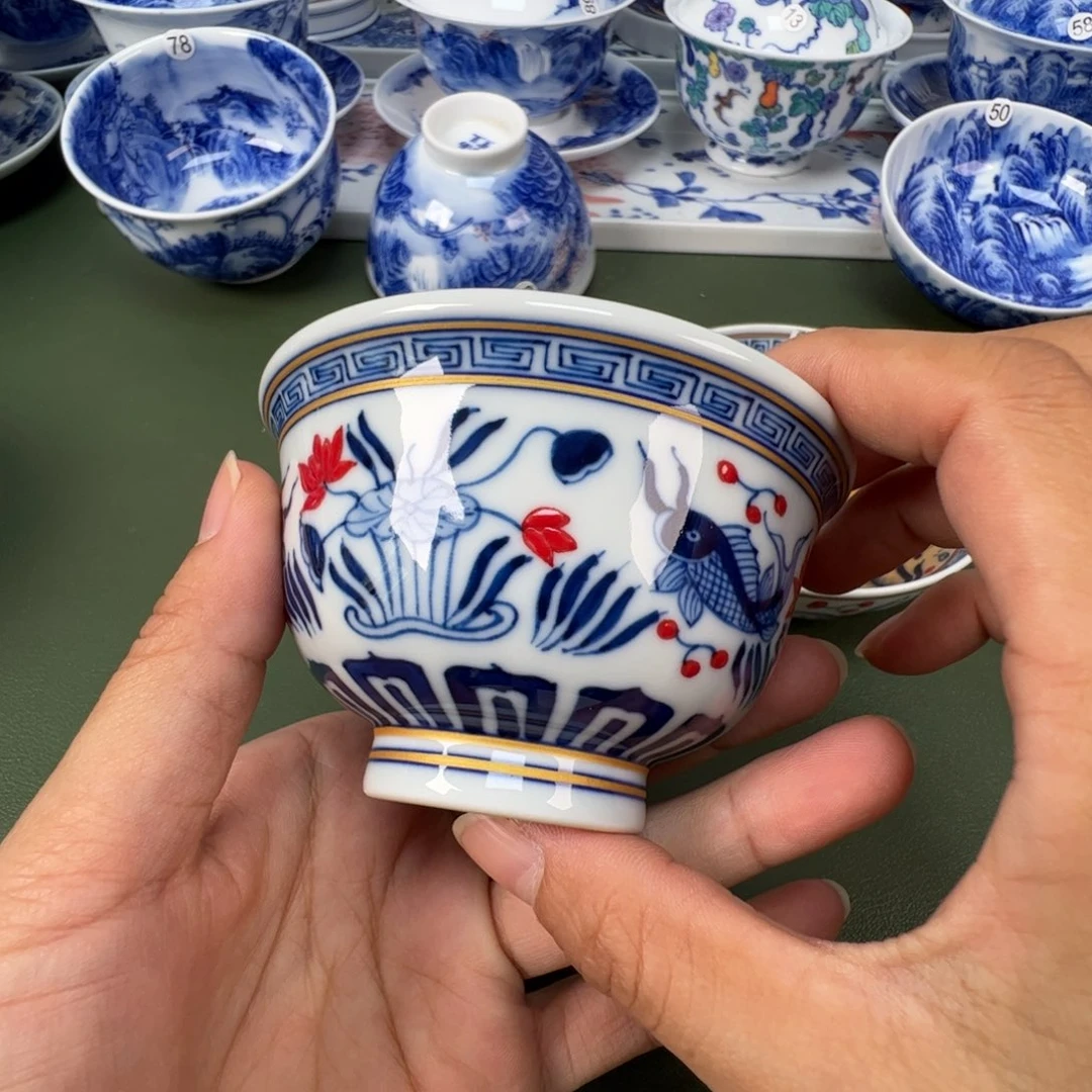 景德镇纯手工纯手绘茶具木木5