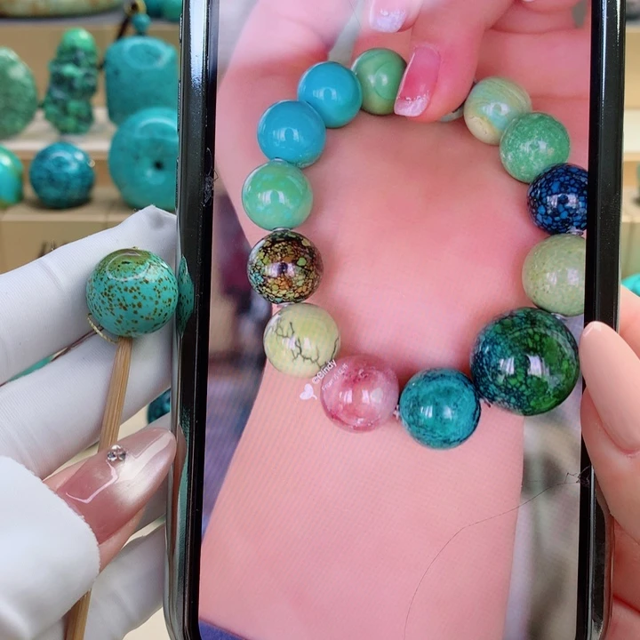 未镶嵌绿松石珠宝奇石