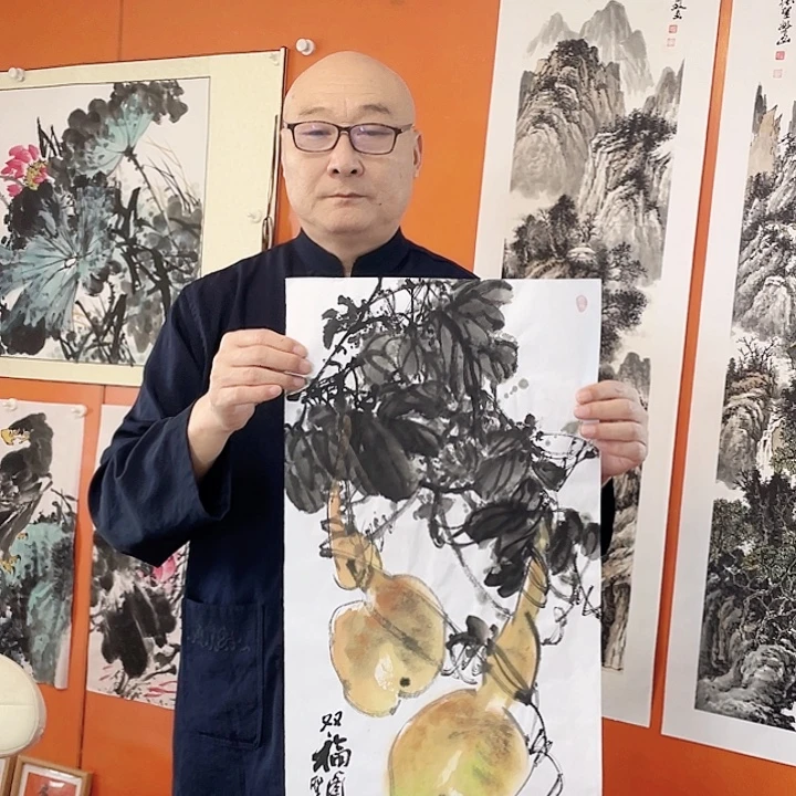 国画张圣敏先生纯手绘作品