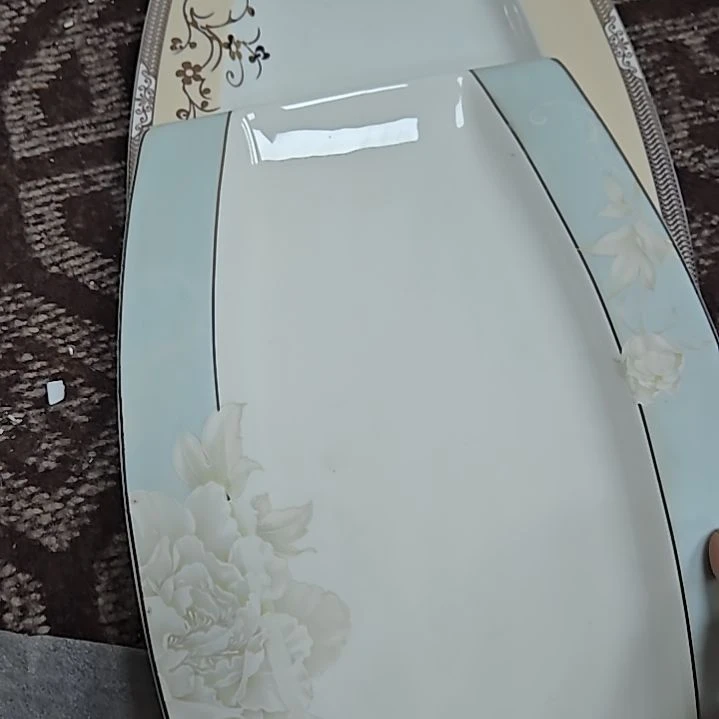 瓷片微瑕鱼盘2个66669666