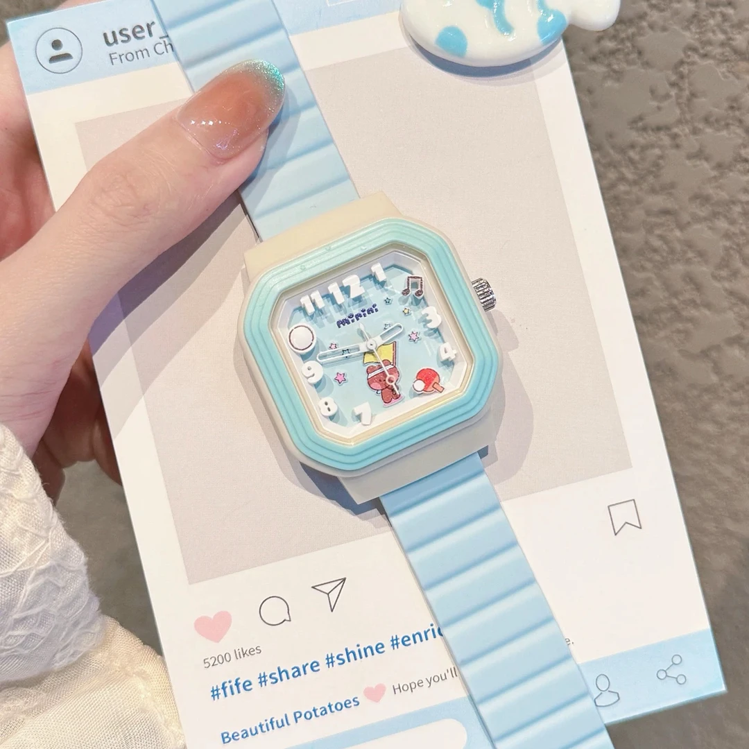 番米拉联名minini手表女2025新款学生初高中考试看时间电子腕表