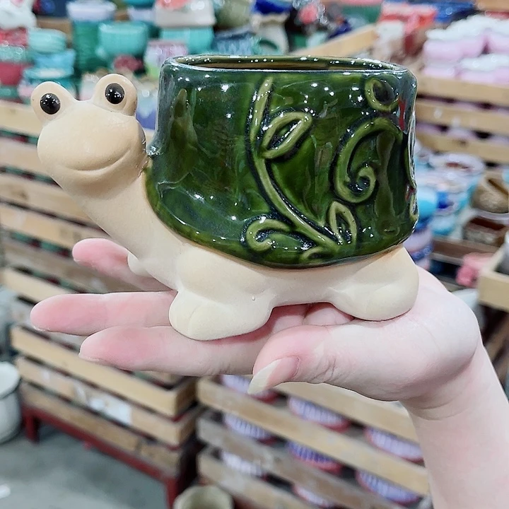 有孔，凑10元包邮陶瓷花盆发货！