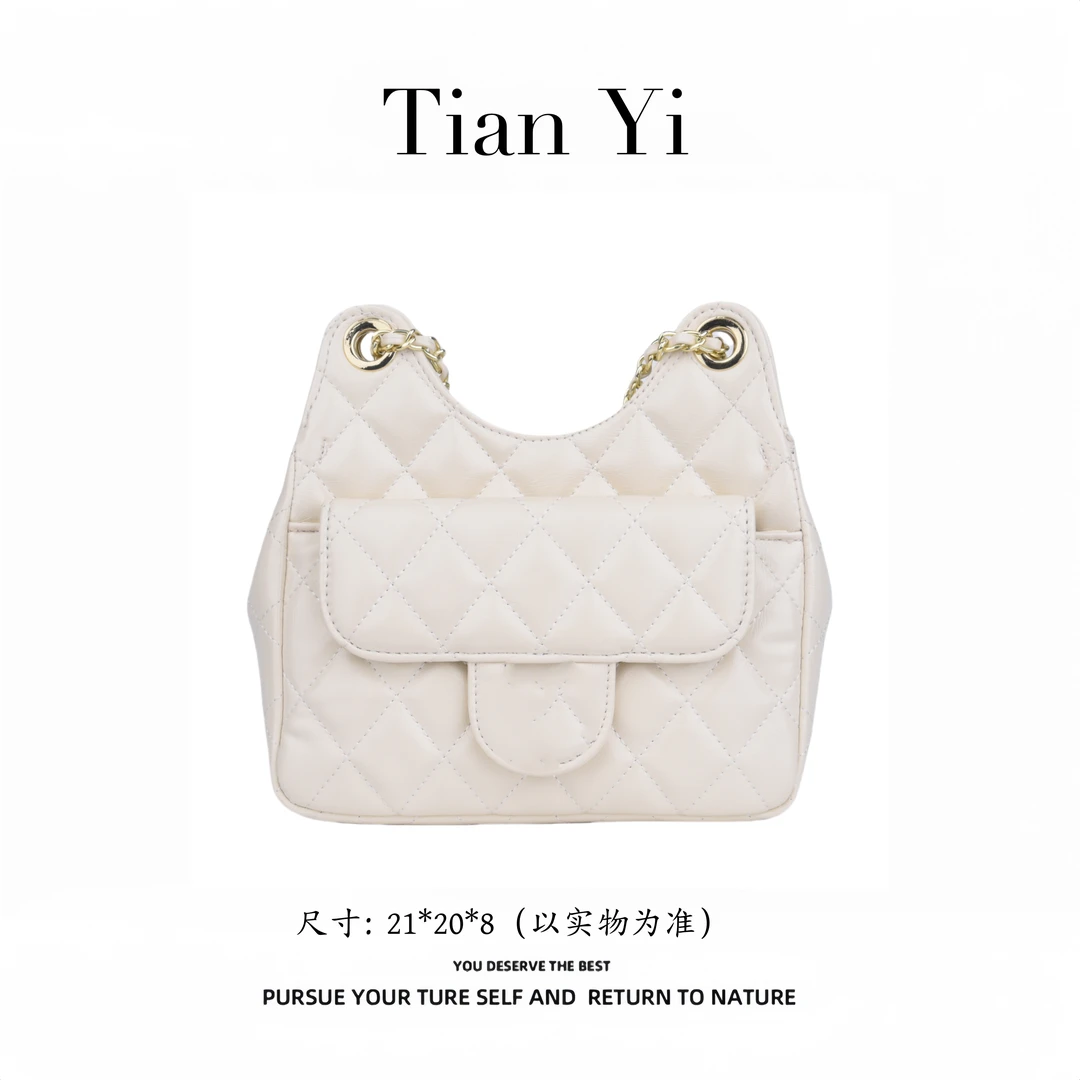 9162 白色-2025新款轻奢单肩手提斜跨包