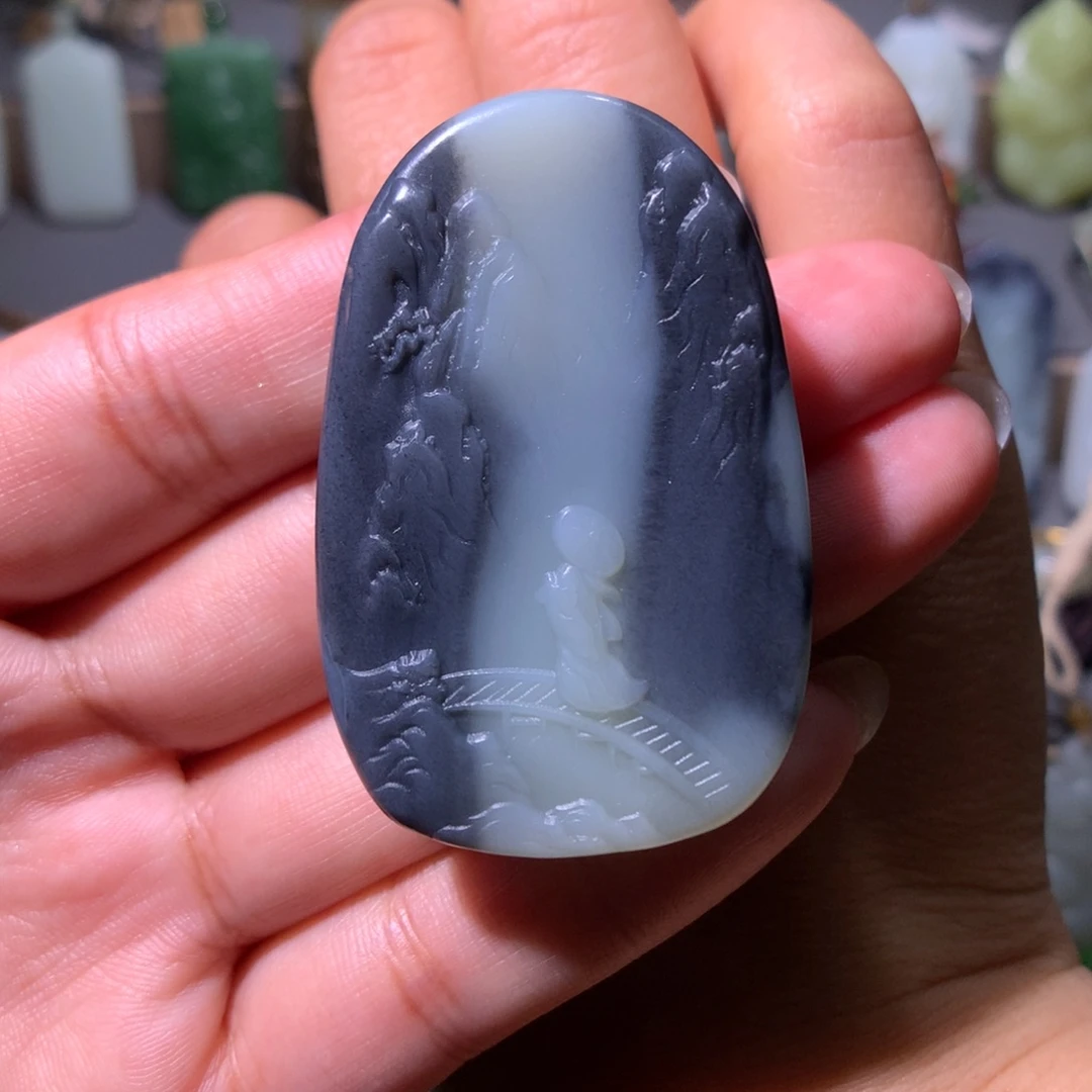 和田玉未镶嵌颈饰