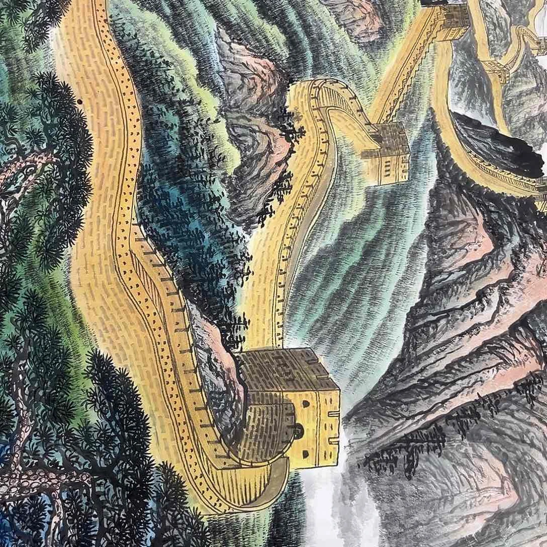 国画国画老师手绘作品
