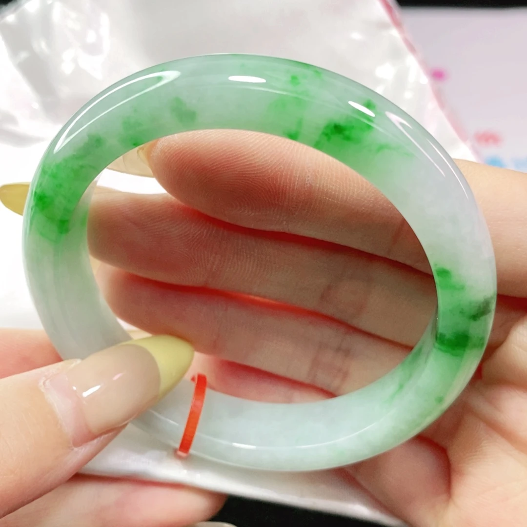 翡翠手镯未镶嵌54.5正圈力推