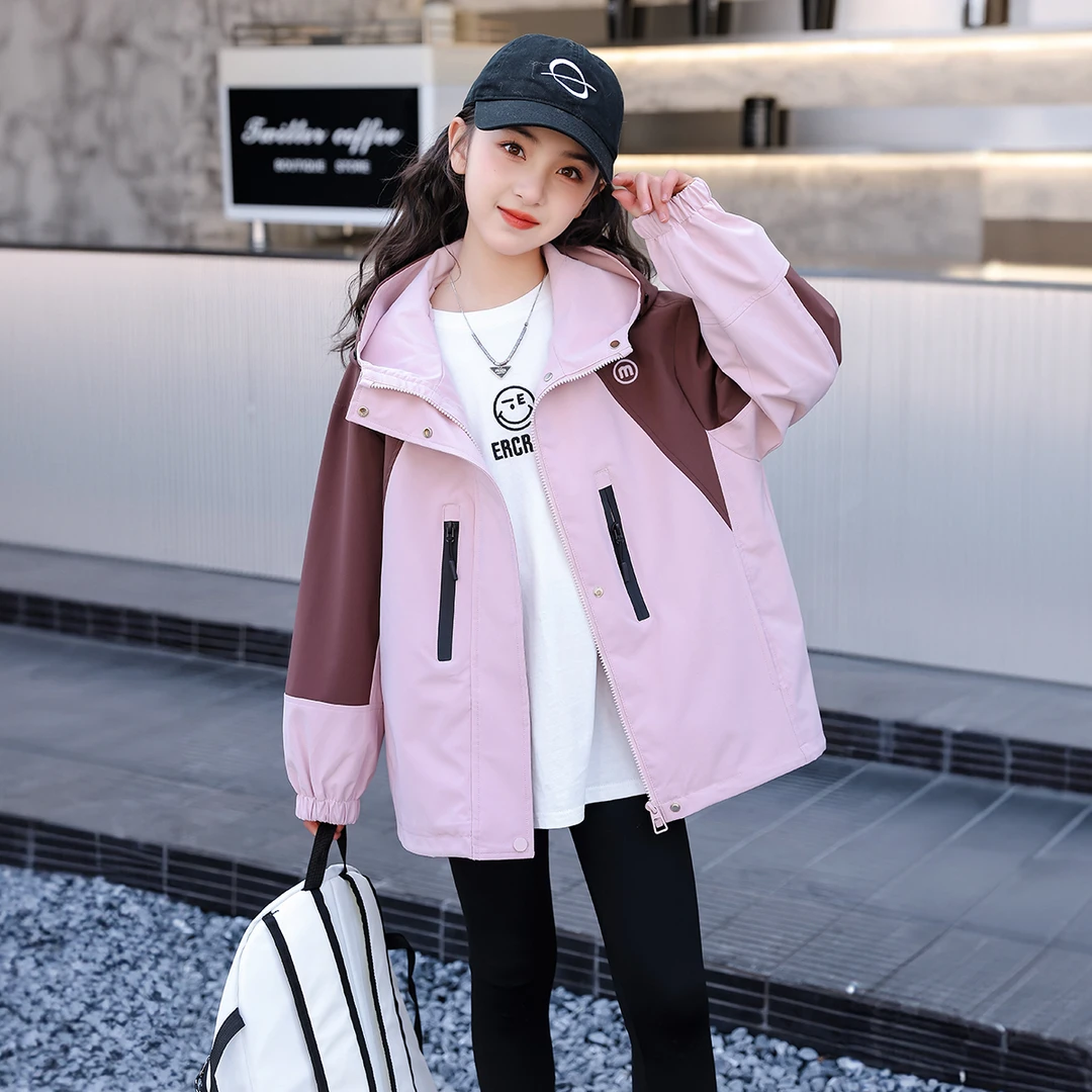 女童外套春秋款2025新款春季童装女孩春装上衣儿童运动DY60462