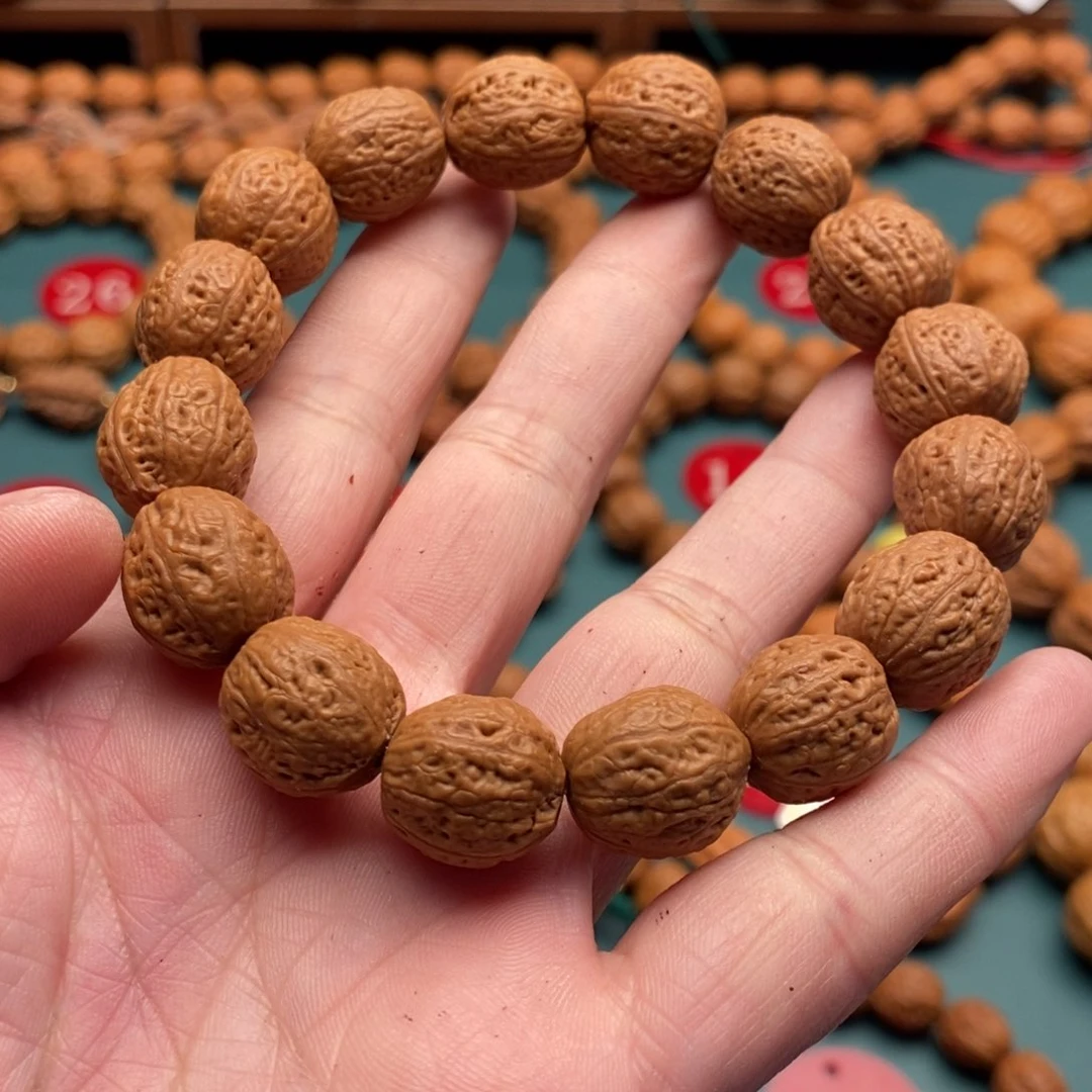 文玩核桃手串14尺寸金豆