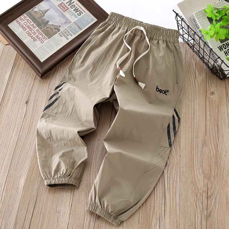 【气质百搭】轻薄夏季新款儿童男童女童速干防蚊裤韩版中大童长裤
