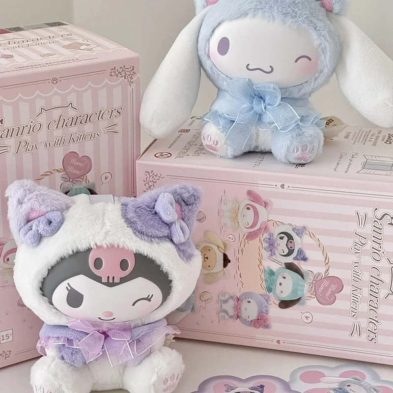 【TOP TOY】三丽鸥家族逗逗小猫系列毛绒糖胶挂饰盲盒