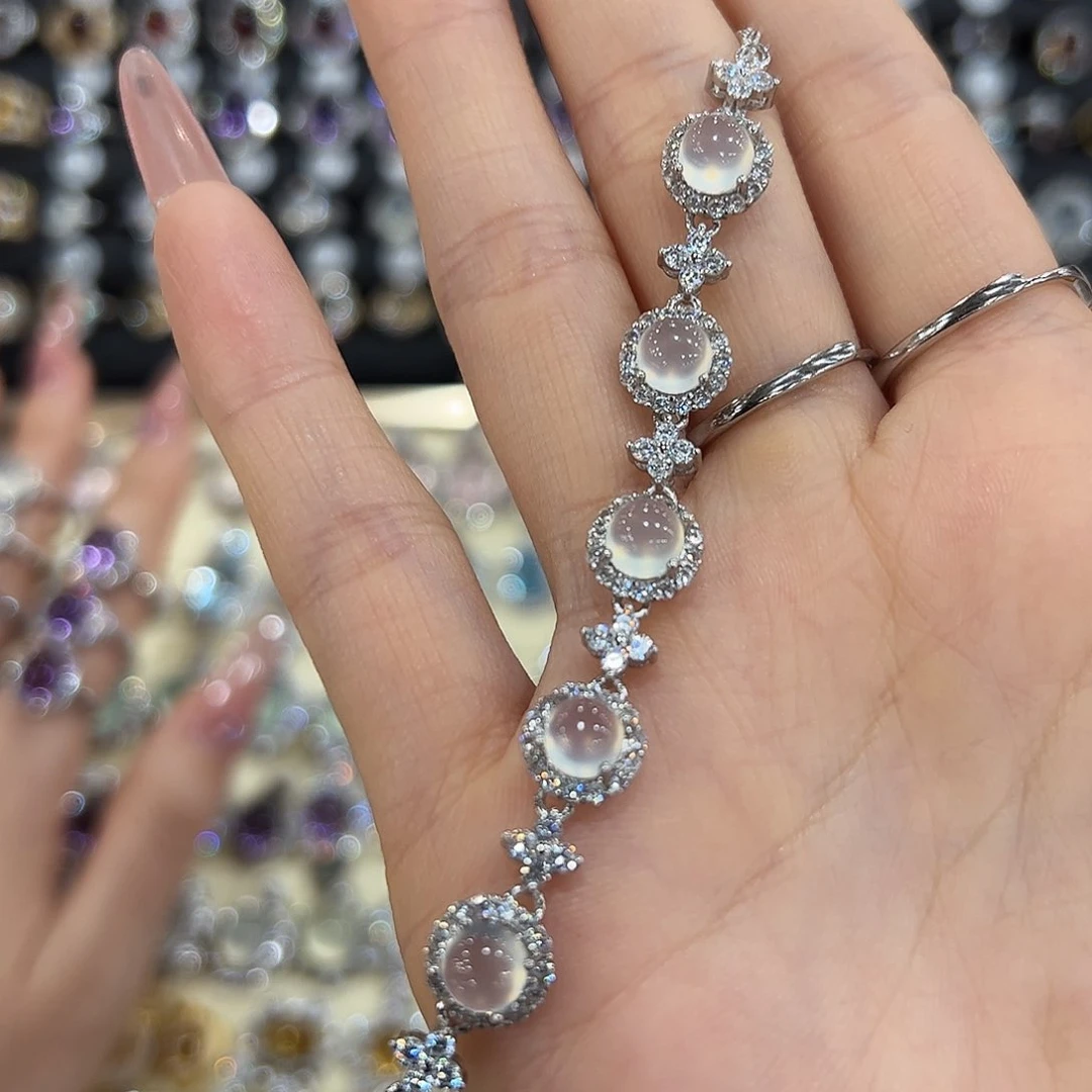 蛇纹石玉银S925镶嵌挂坠大*