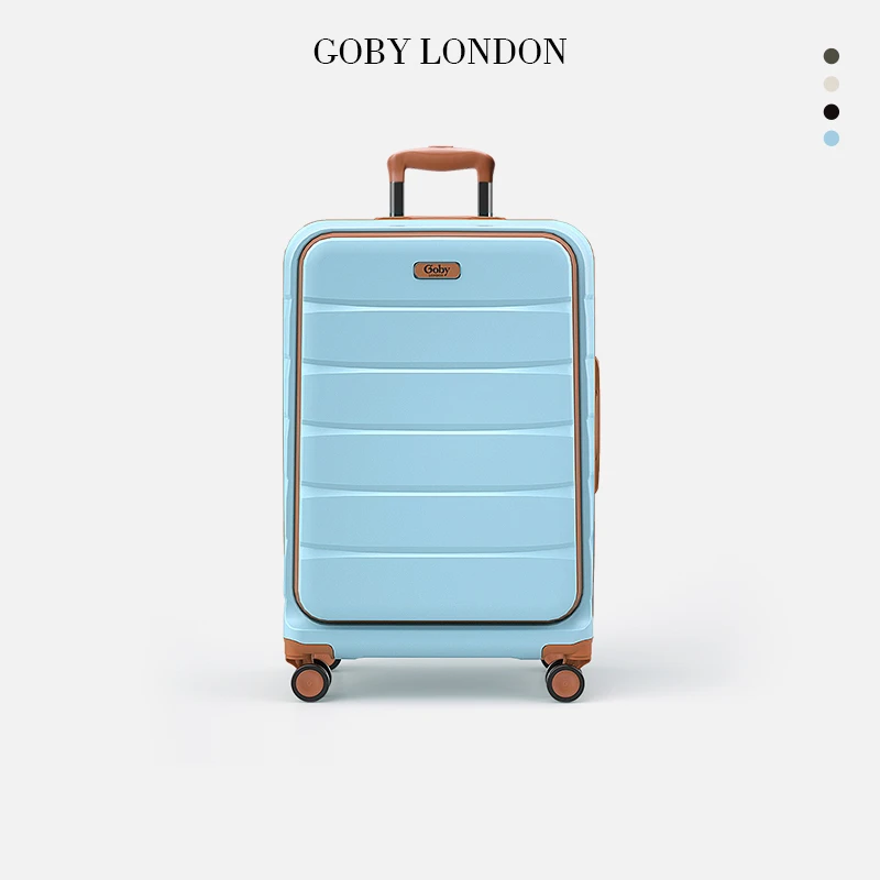 英国Goby果比前开盖干湿分离万向轮旅行箱男女款商务拉杆箱行李箱