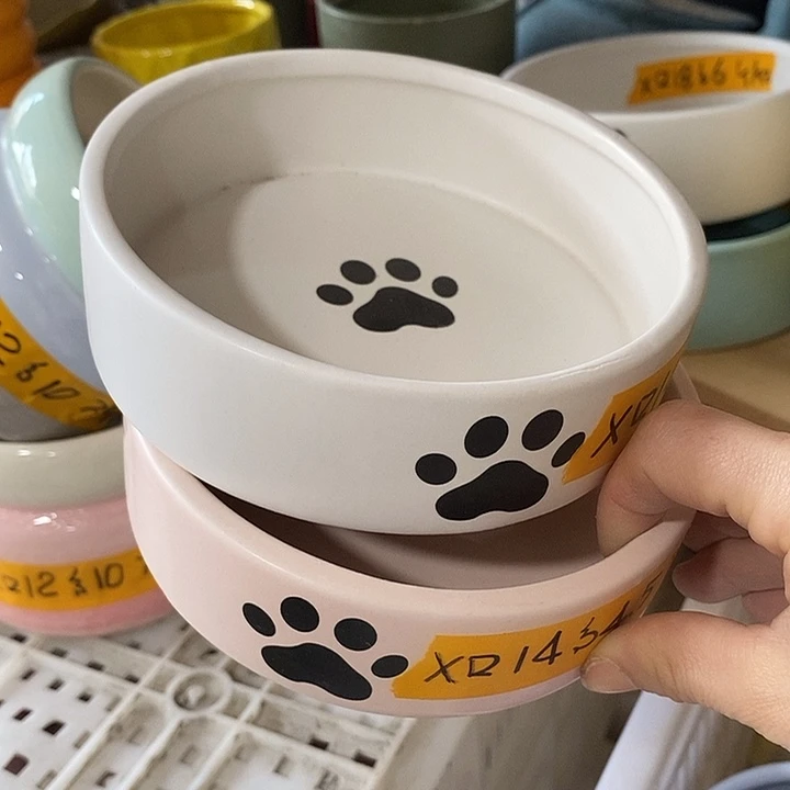 陶摆件陶盆有孔 瑕疵针孔漏釉介意勿拍外口 14外高4.5