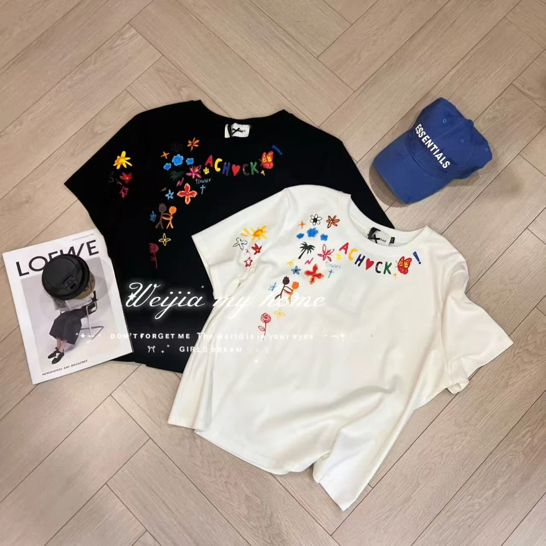 【WJ】秋款 丽 29138  短款两色T恤上衣（3-6）