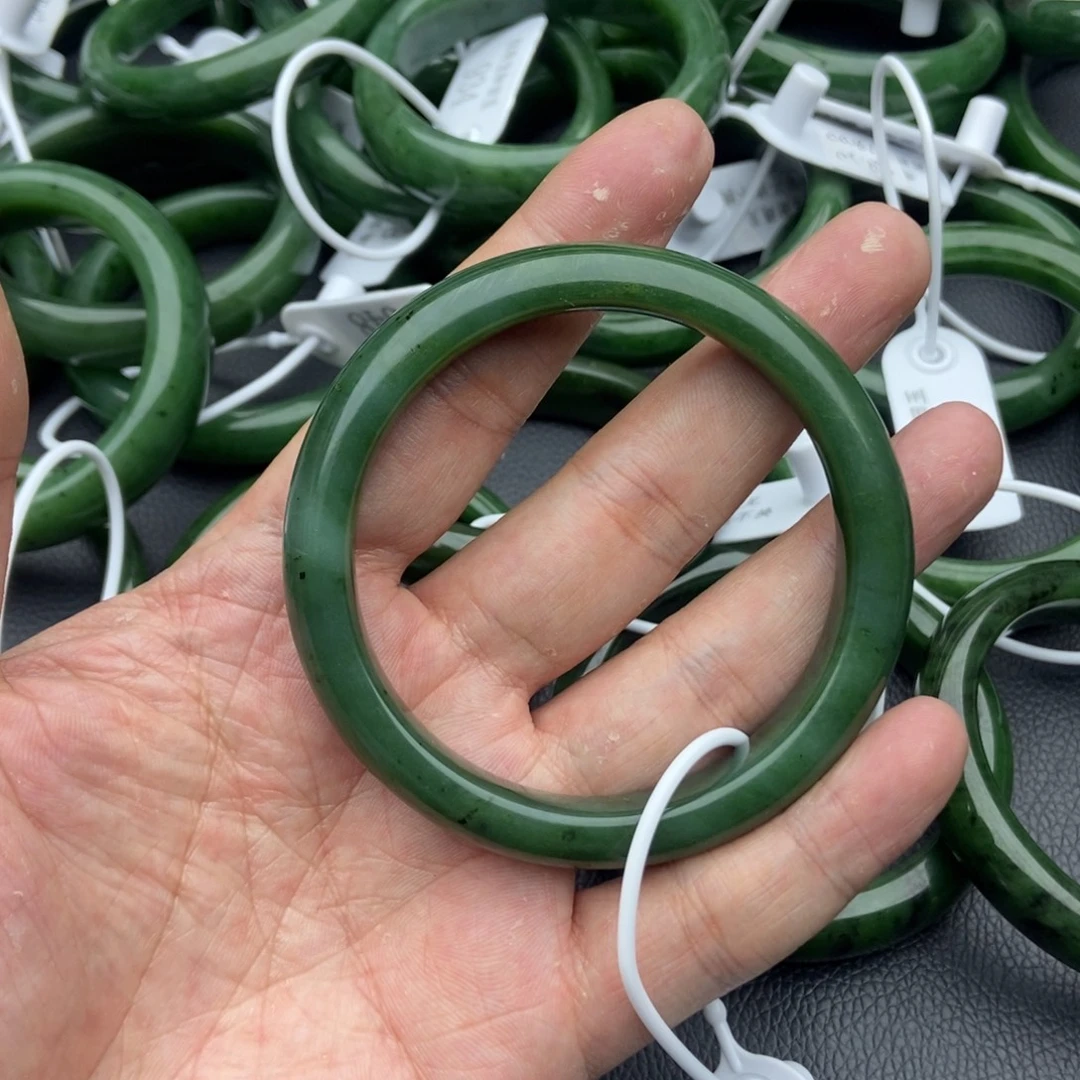 和田玉（碧玉）未镶嵌手镯25-62