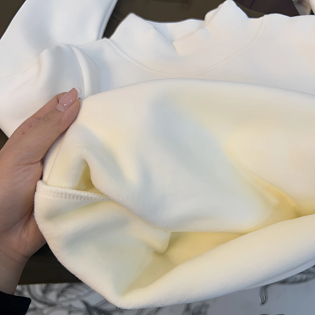 【半高领一体绒加绒打底】儿童秋冬季百搭洋气半高领长袖加绒加厚