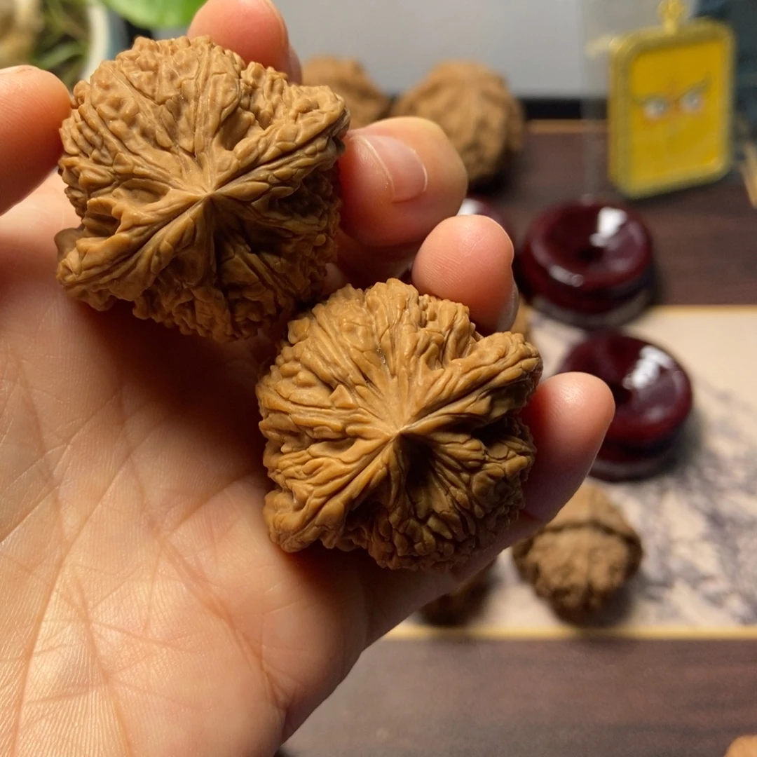 文玩核桃把件全品凹底南疆41