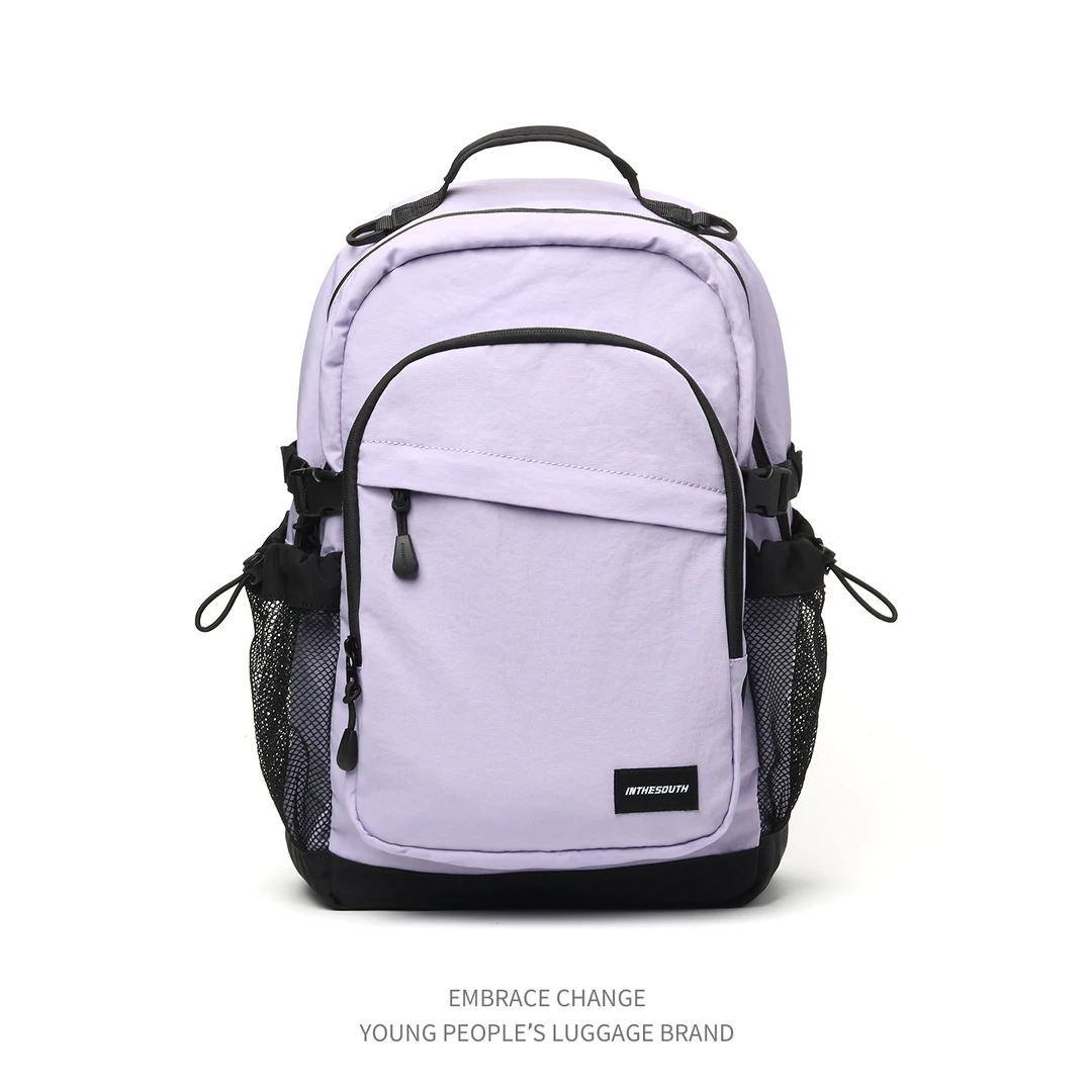 新款轻便大容量双肩包男户外登山旅行背包大学生书包女高中初中生