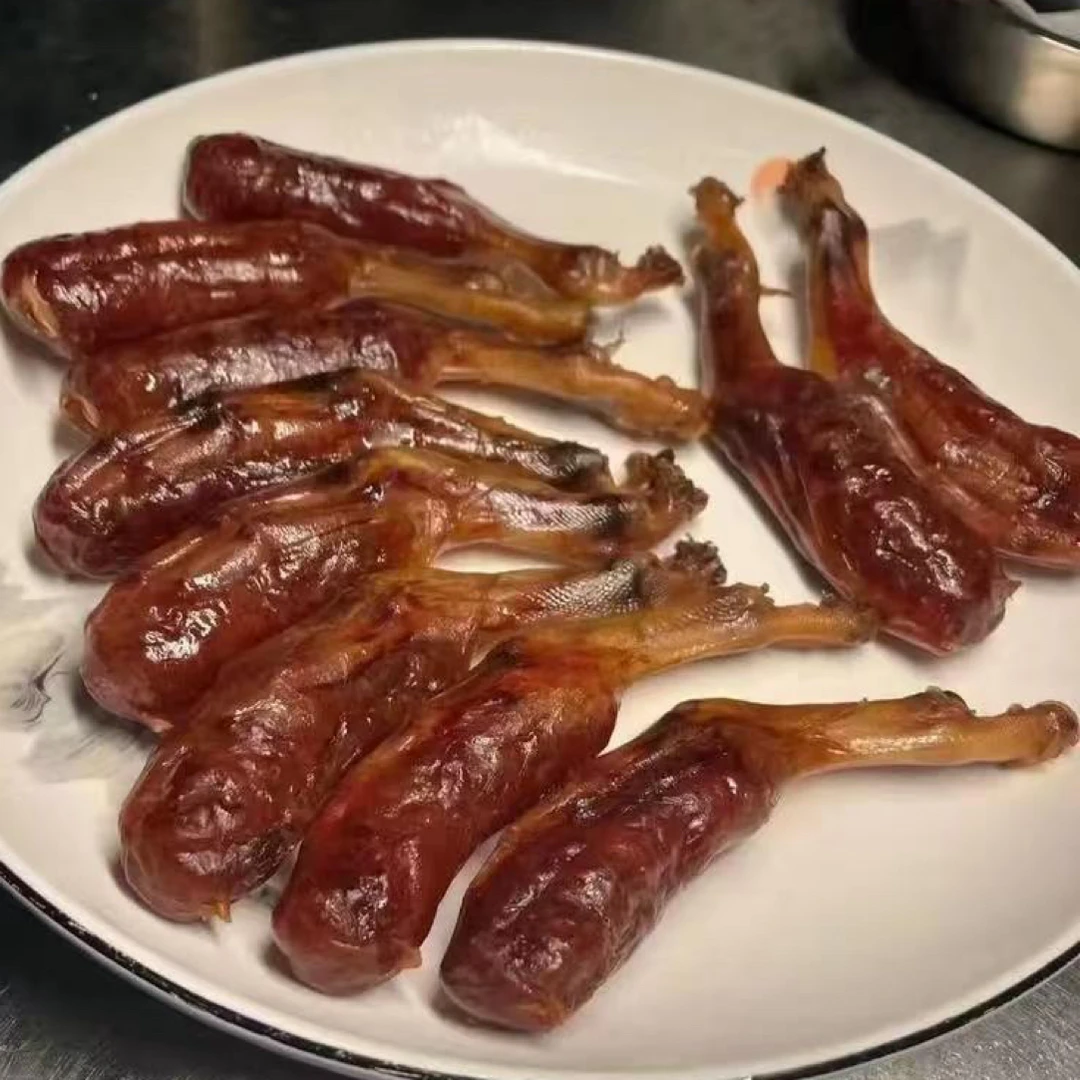 【顺丰包邮】湖南邵阳特产柴火烟熏鸭掌包农家风味腊味非即食