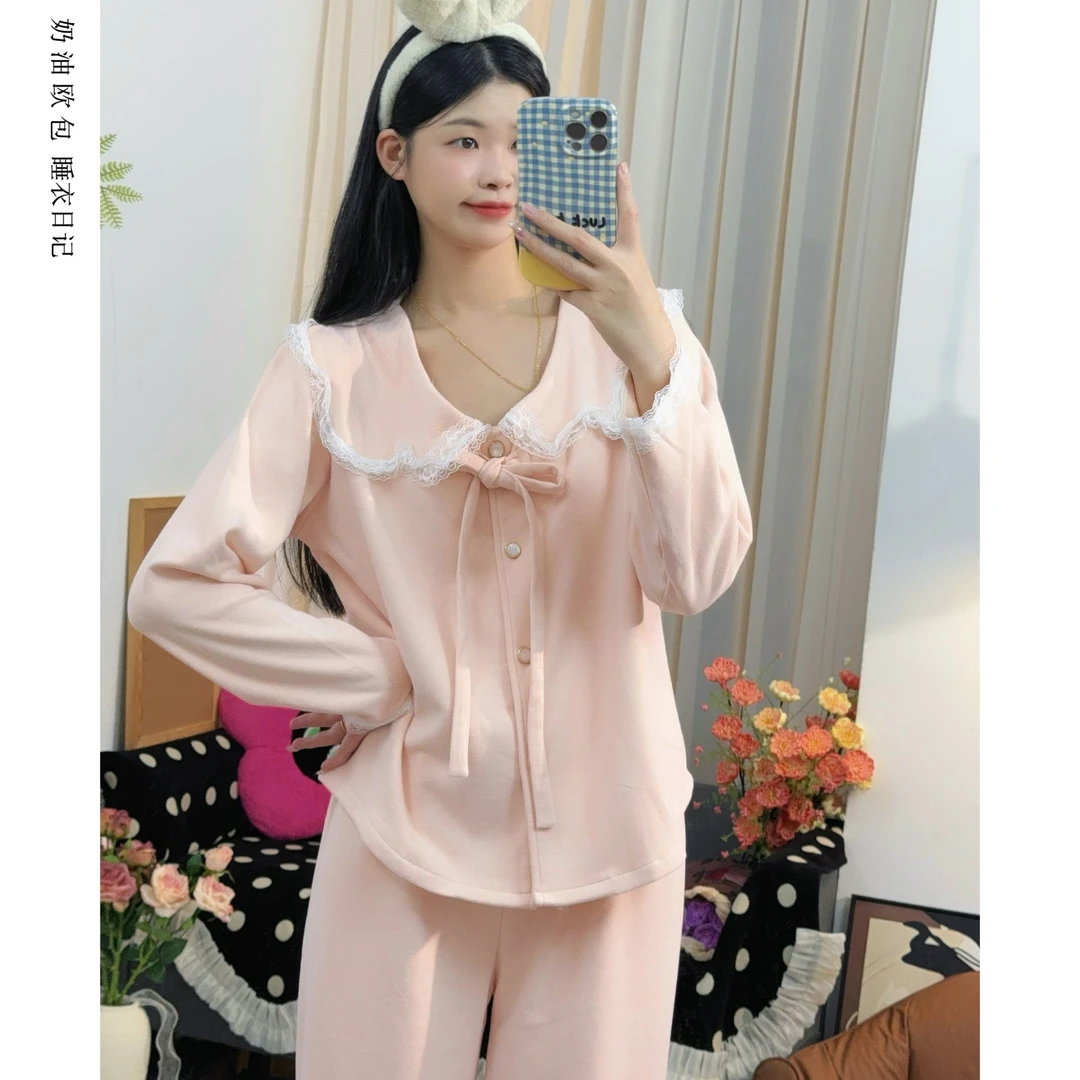 【玫瑰心事】秋冬2025新款阳离子睡衣女高级感法式羊密绒保暖家居服