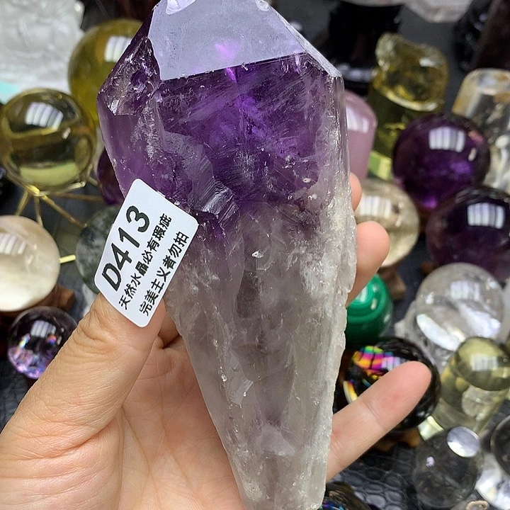 天然水晶权杖原石未镶嵌水晶