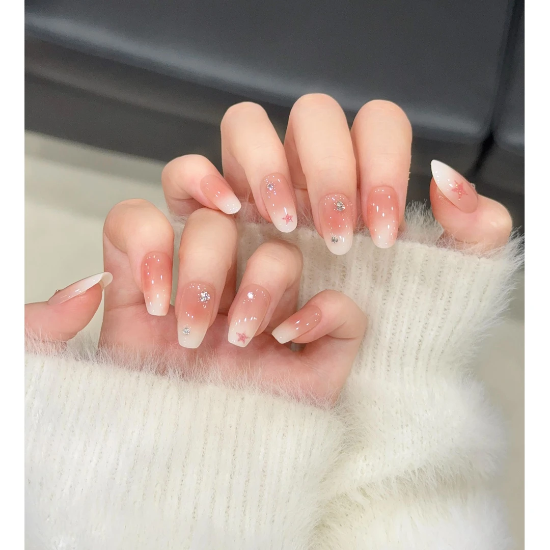 茉哉7【星语心愿】纯手工定制美甲拆卸穿戴甲A4610