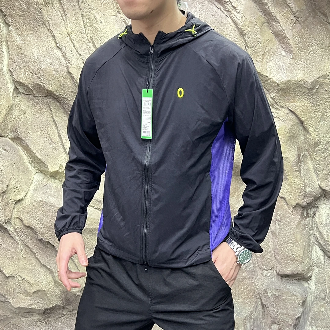 3D网格超轻透气网眼撞色拼接女士夏季户外速干连帽防晒衣皮肤衣