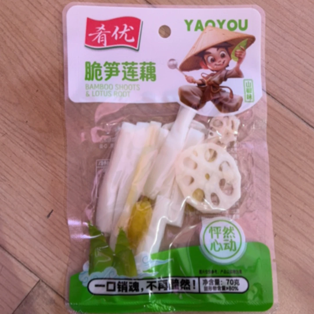 肴优脆笋莲藕山椒味70g