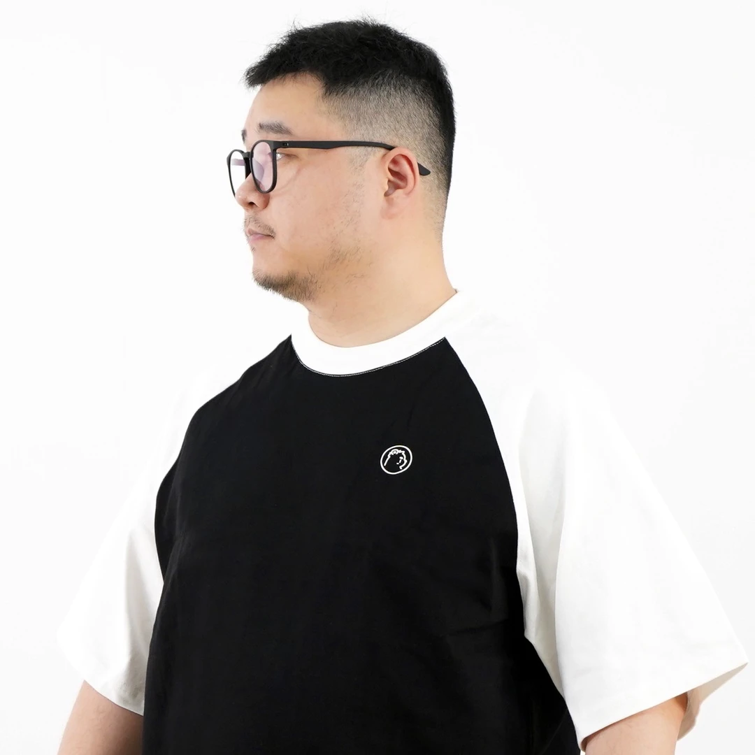 原创。300克重磅T恤加厚印花短袖男士宽松休闲胖子大码夏季新品