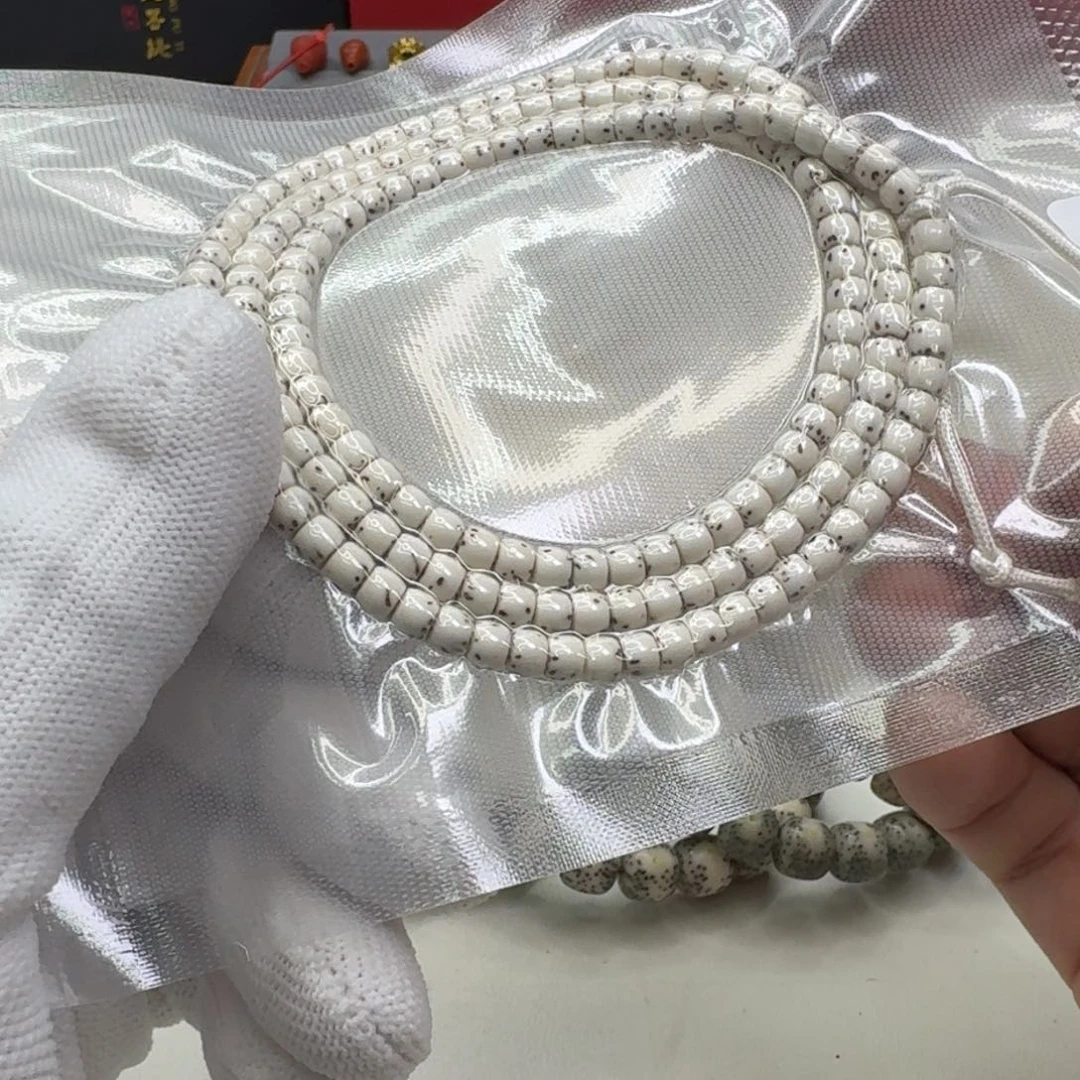 星月菩提手串4尊宠白星月半壁5左右108