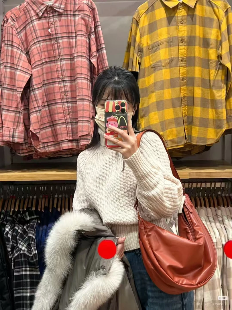 特！PU皮单肩斜挎饺子包大号大容量防水皮包斜挎包女复古红色简约