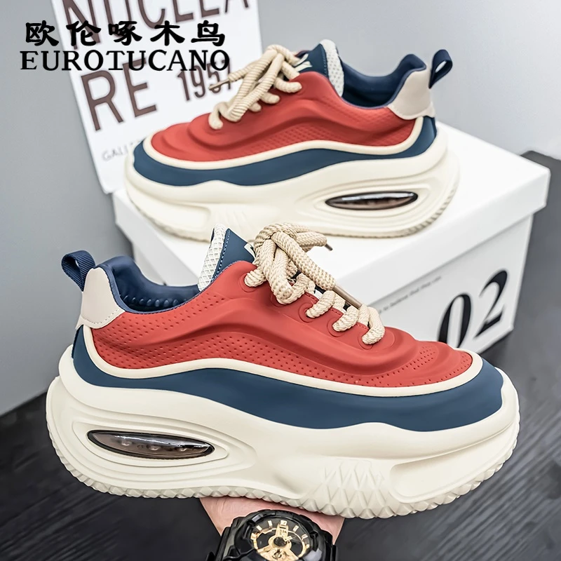欧伦啄木鸟EUROTUCANO男鞋冬季潮流运动鞋子男款时尚耐磨老爹鞋