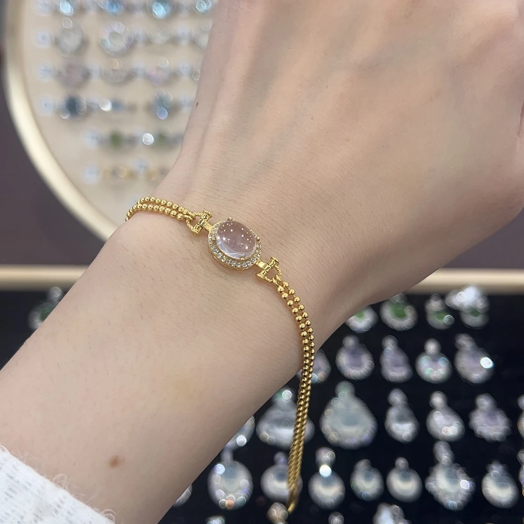 蛇纹石玉银S925镶嵌戒指