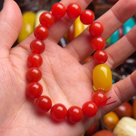 琥珀手串未镶嵌ꩵ****蜜蜡