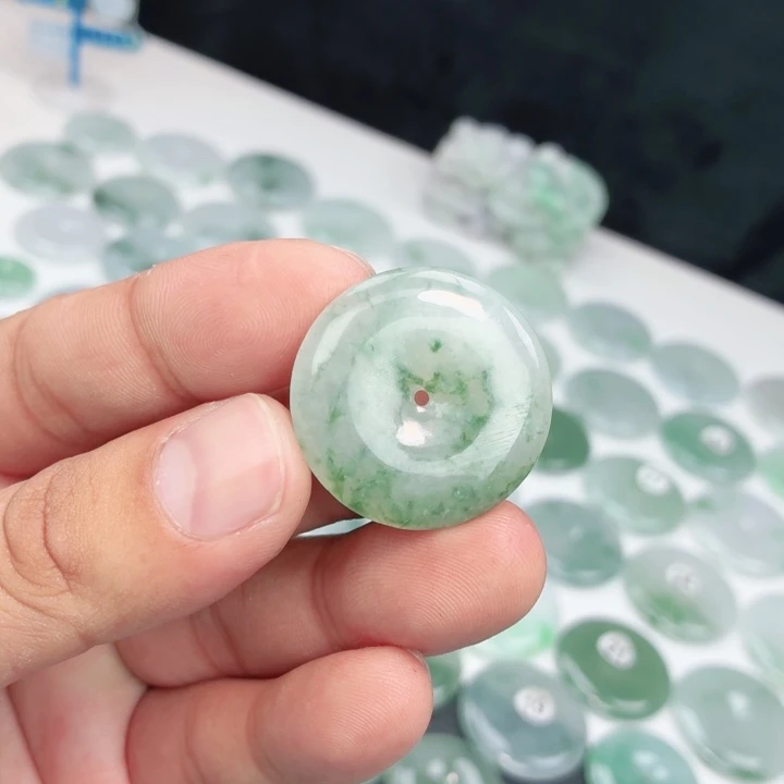 翡翠未镶嵌颈饰缅甸天然A货翡翠29.5-6.2