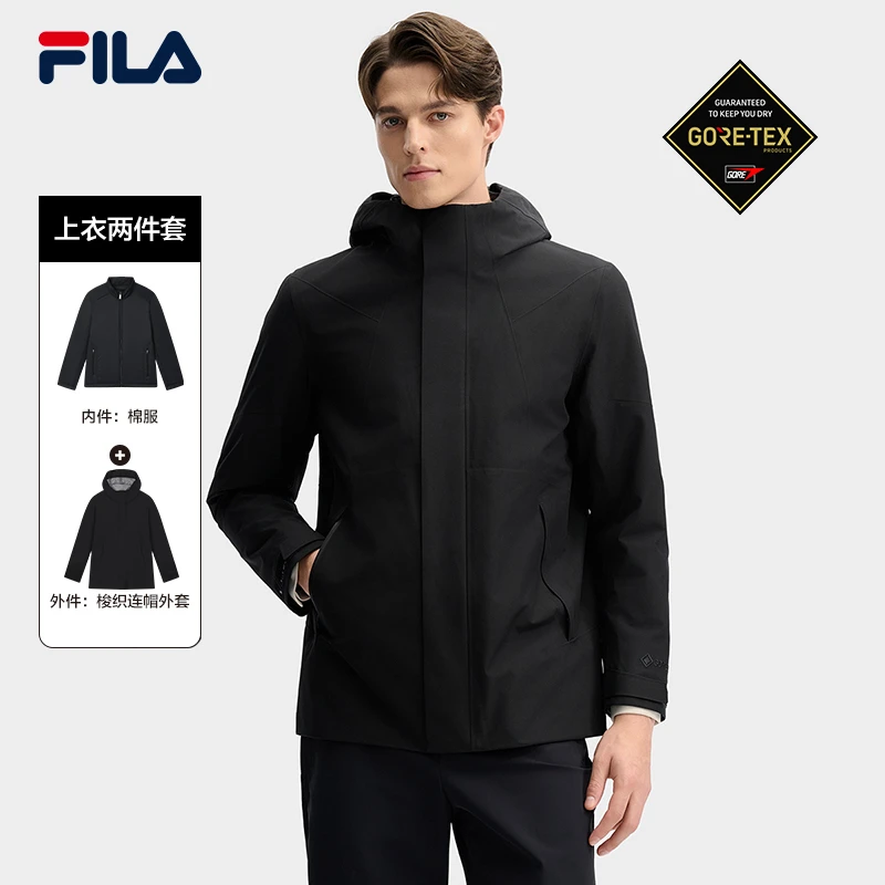 Fila/斐乐男子【黑标GORE-TEX防水透湿外套】棉服两件套F11M512712F