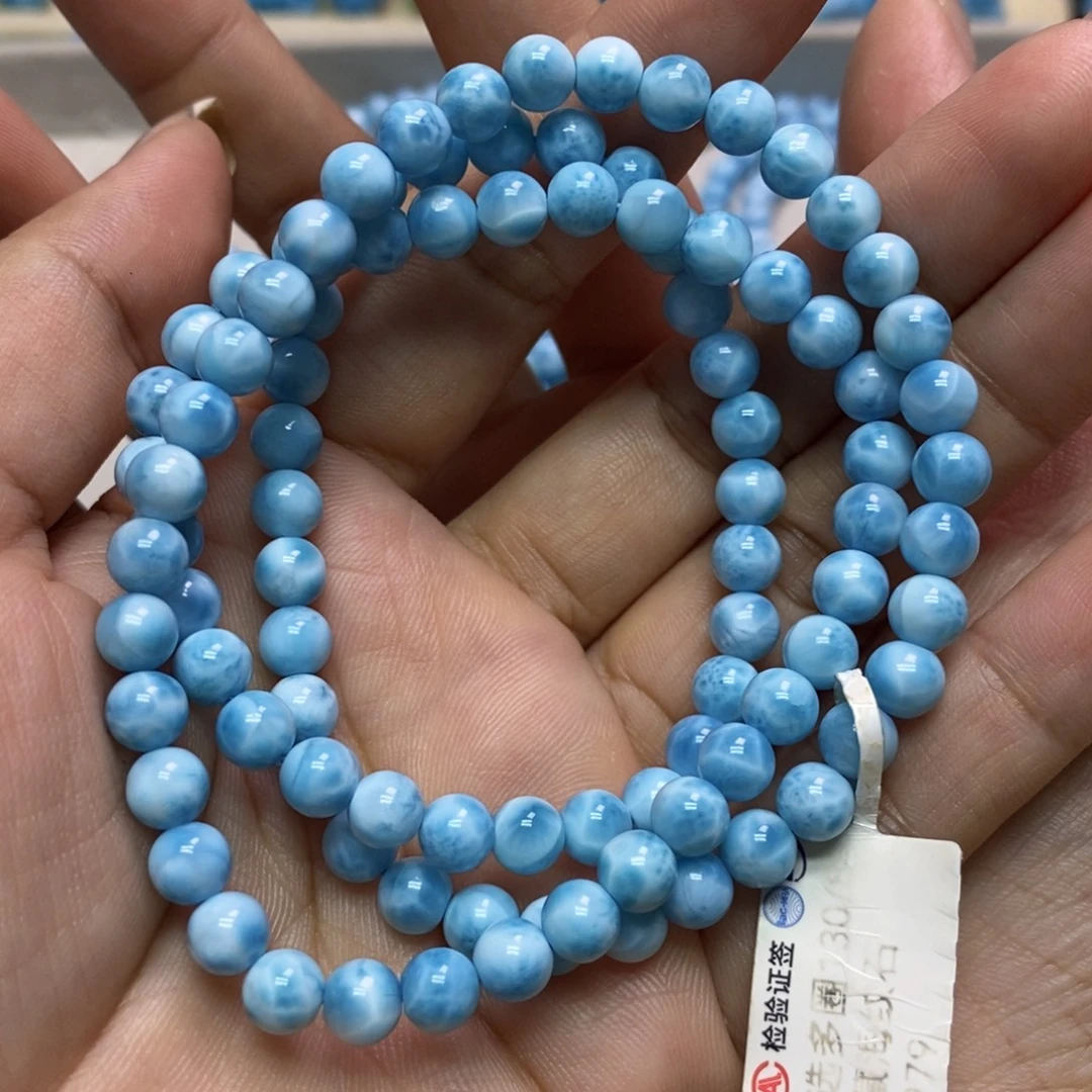 针钠钙石（海纹石）未镶嵌手链