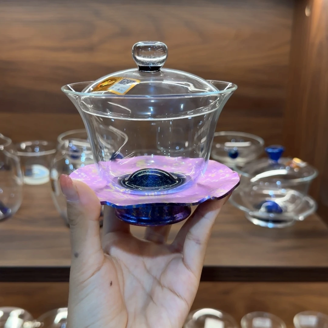 禾器斑斓耀辰盖碗星云紫