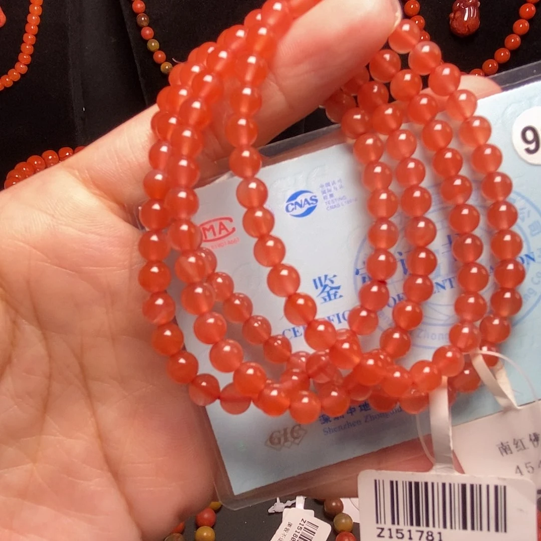 未镶嵌手链南红玛瑙5m佛珠