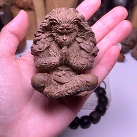 檀香木把件檀香悟空