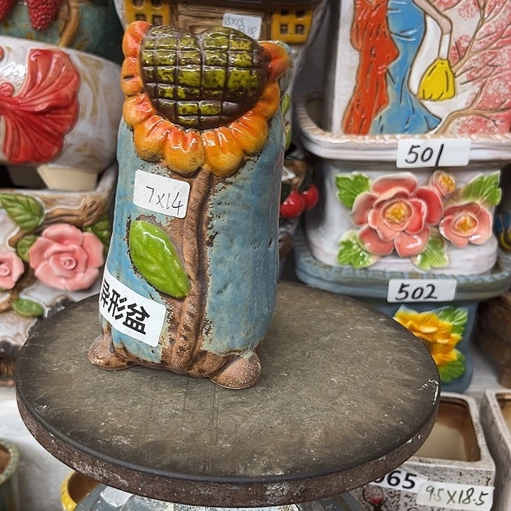 粗陶材质多肉花盆